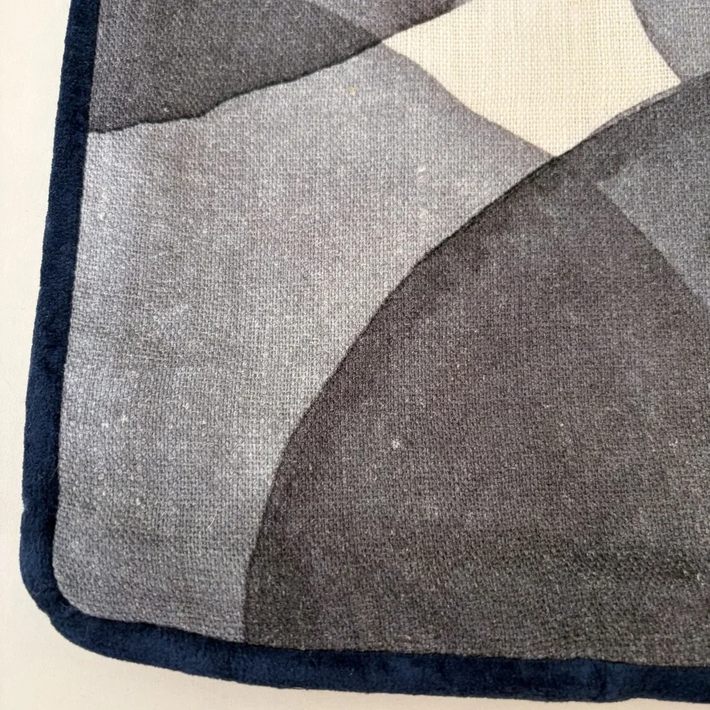 Grey Geometric Decorative Pillow Cover